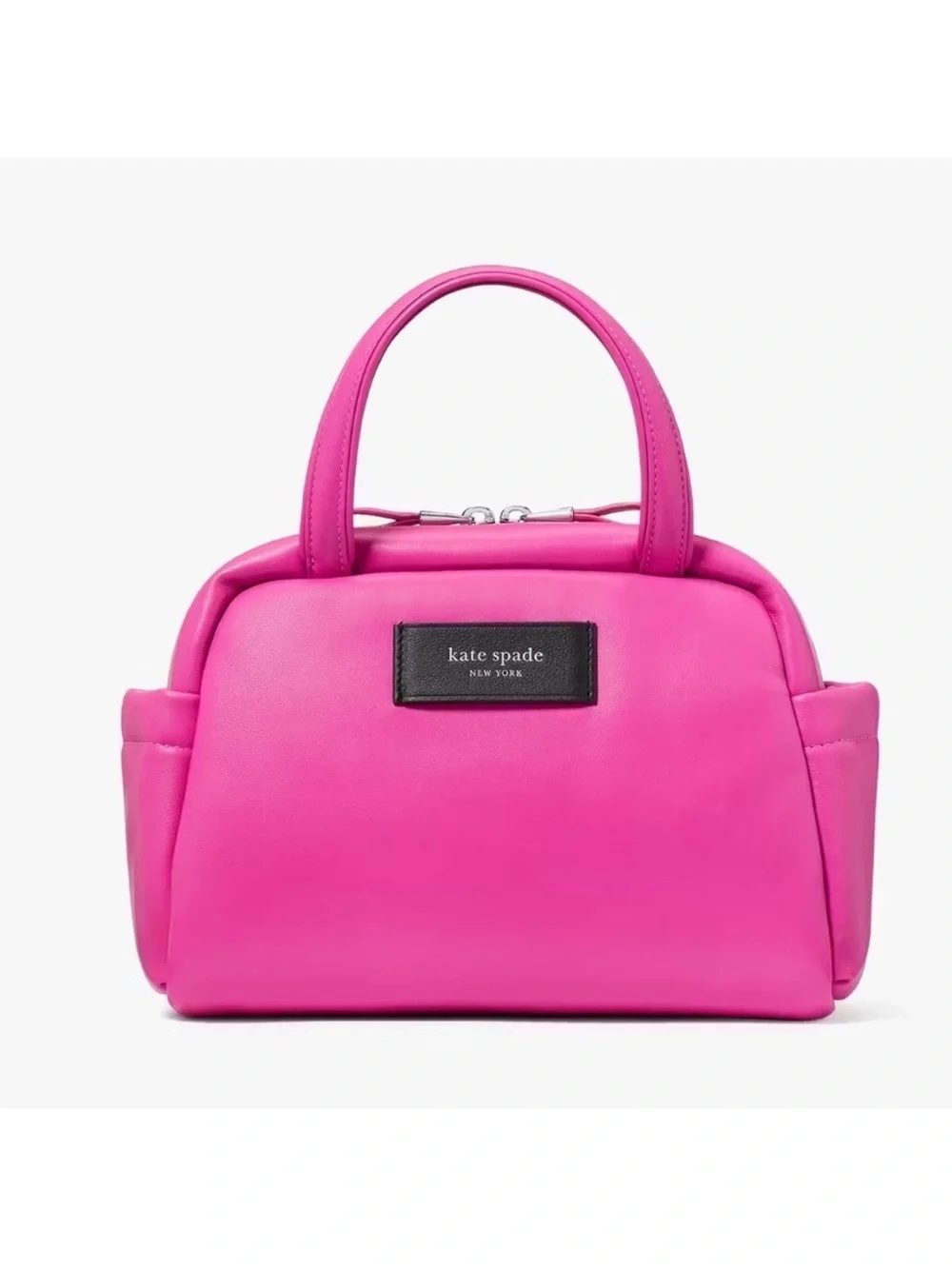 Kate Spade Puffed Satchel Crossbody Vivid Snapdragon